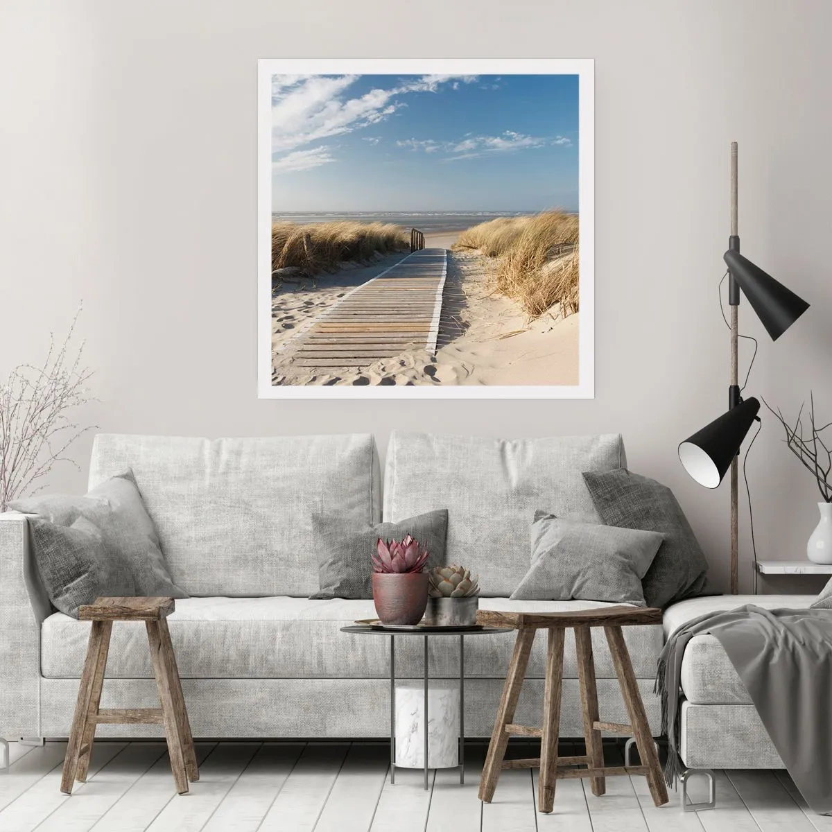 Poster - În spatele dunei, în zumzetul ierbii - 50x50 cm