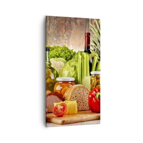 Tablou pe pânză - Afumate, prăjite, marinate - 55x100 cm