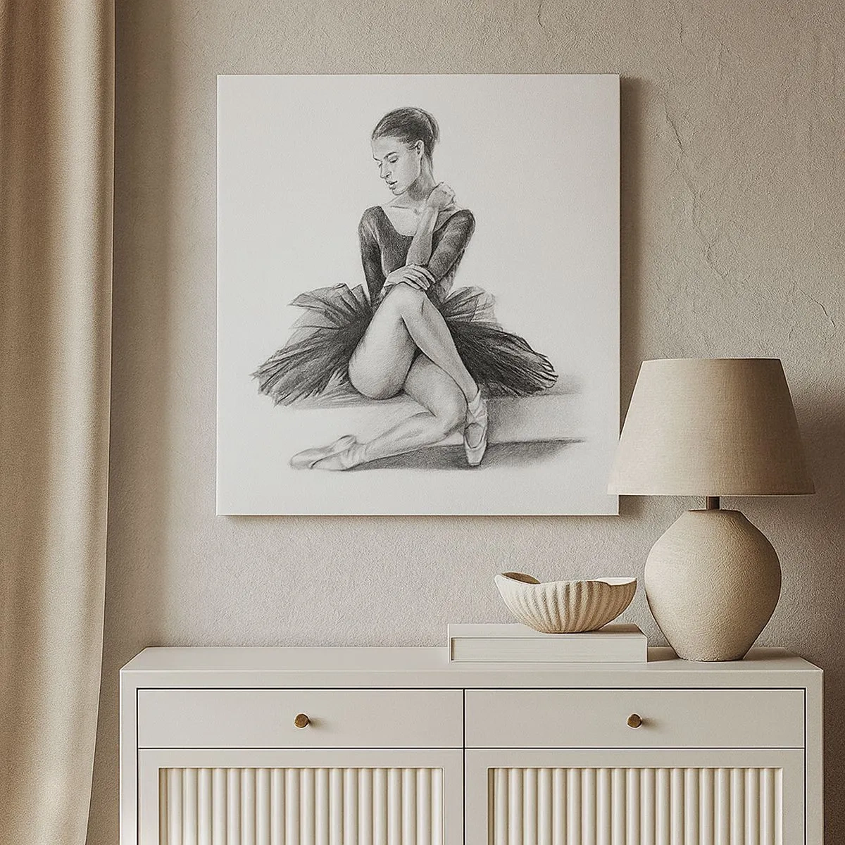 Tablou pe pânză - Încântată de dans - 30x30 cm