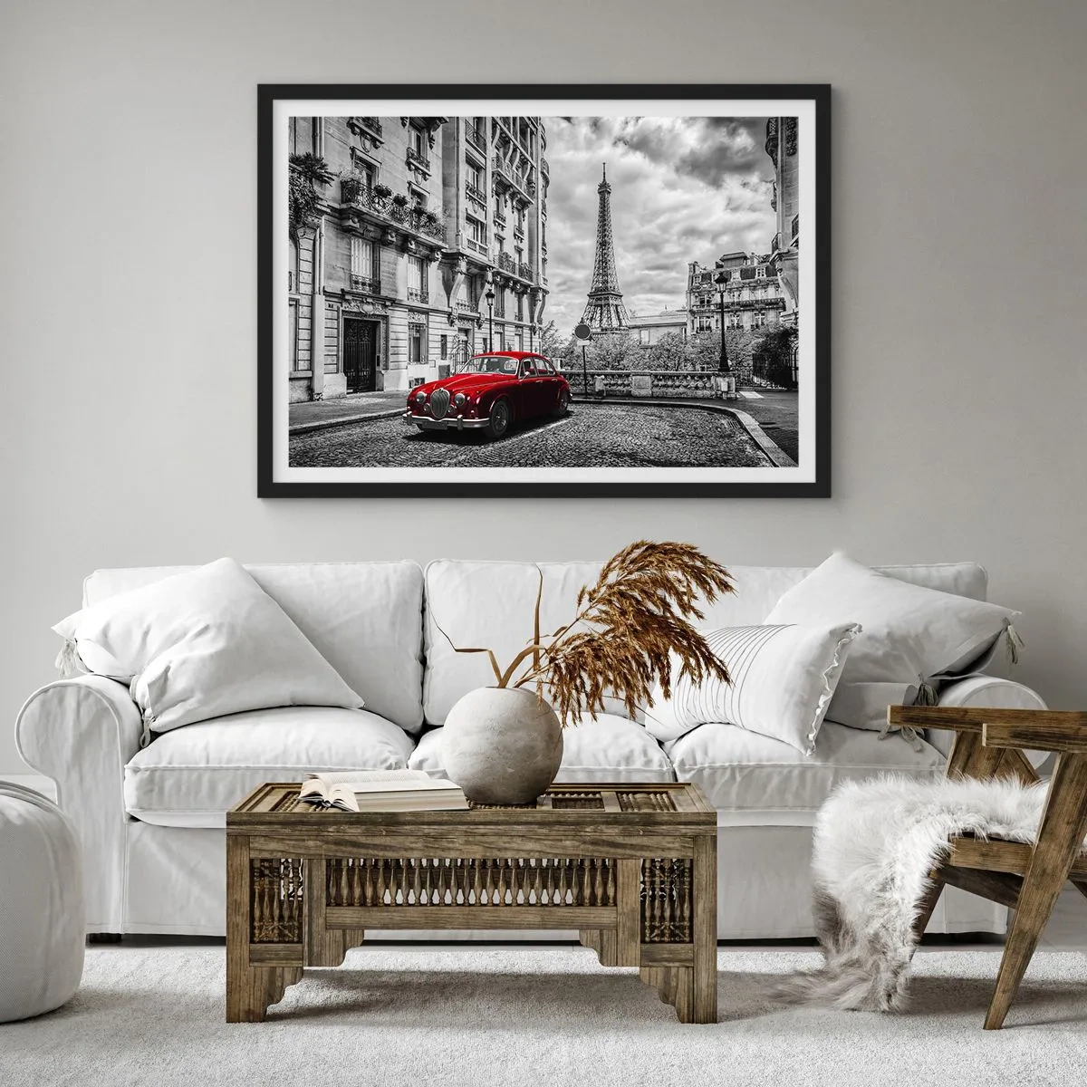 Poster în ramă neagră - Prădător în oraș - 70x50 cm