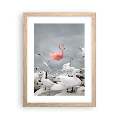 Poster în ramă de stejar deschis - De unde am venit? - 30x40 cm