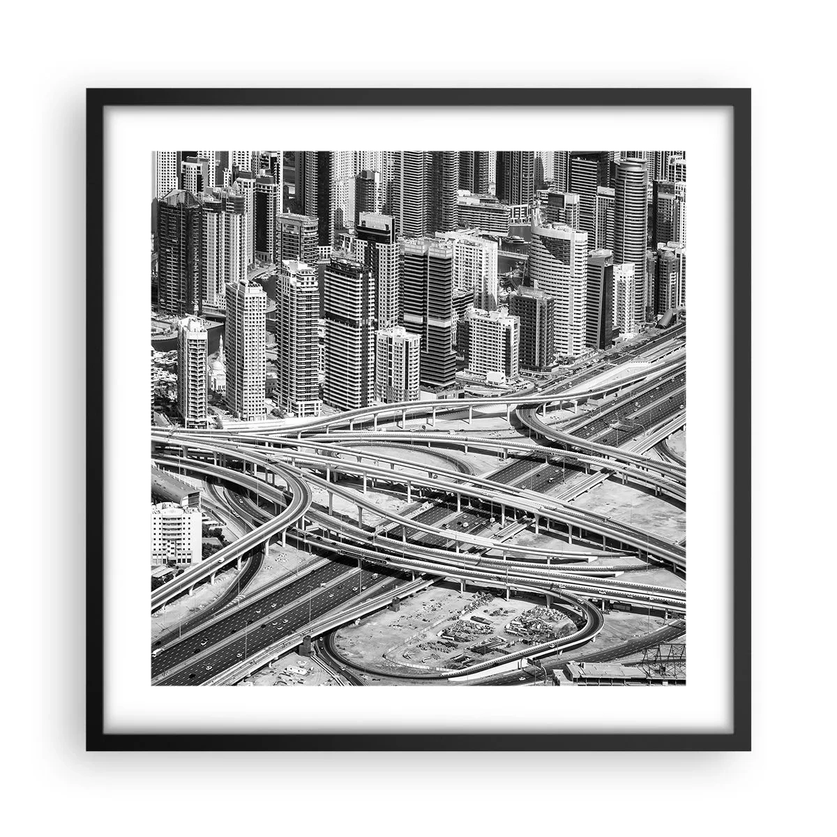 Poster în ramă neagră - Dubai - orașul imposibil - 50x50 cm