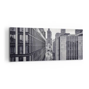 Tablou pe pânză - Vale citadină din Varșovia - 120x50 cm