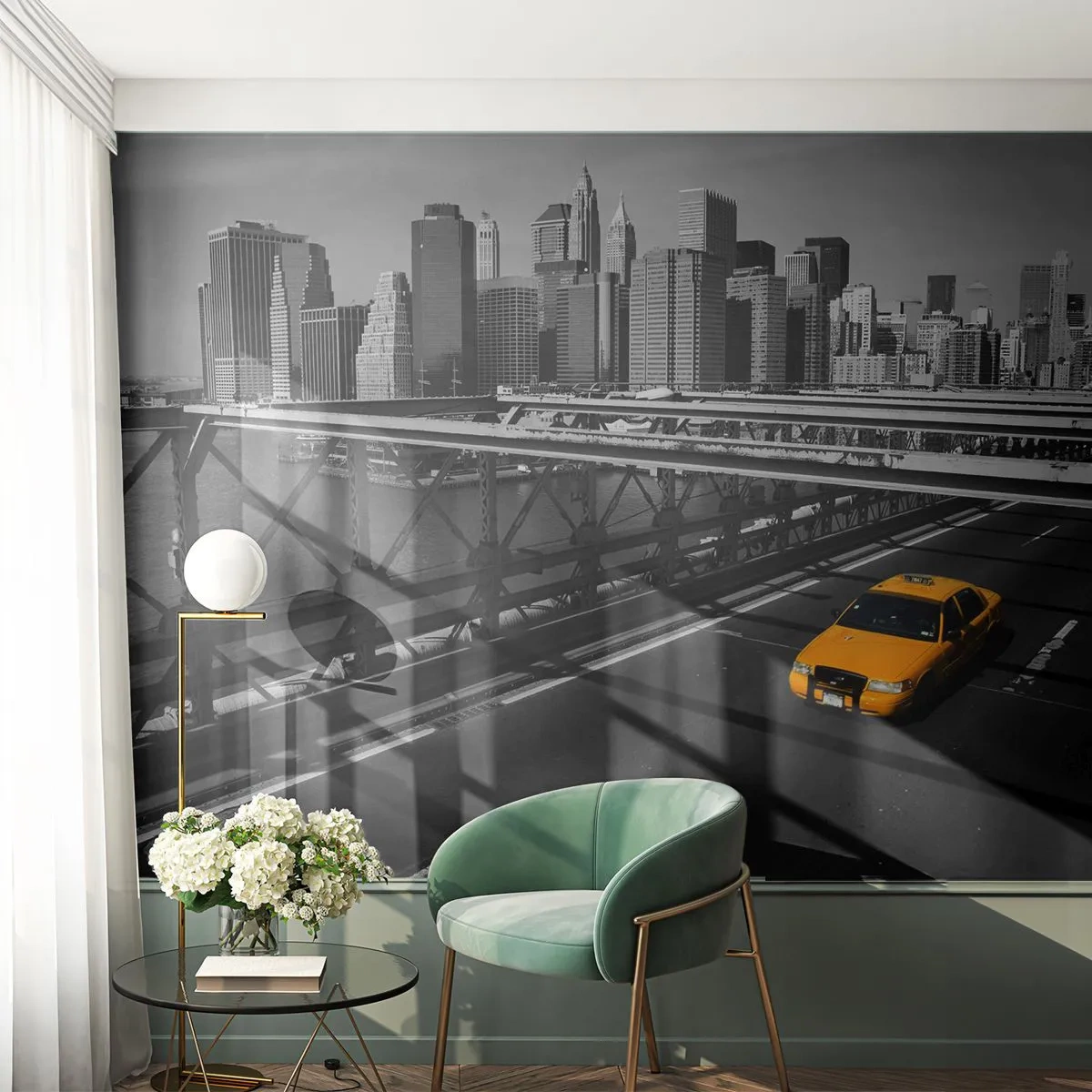 Tapet Standard Eco - Culorile marelui oraș - Oraș, New York, Arhitectură - 200x140 cm