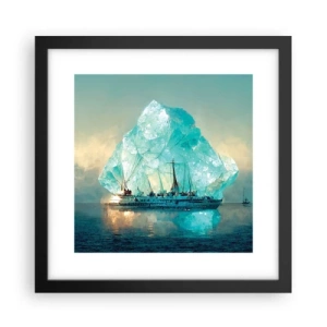 Poster în ramă neagră - Diamant arctic - 30x30 cm