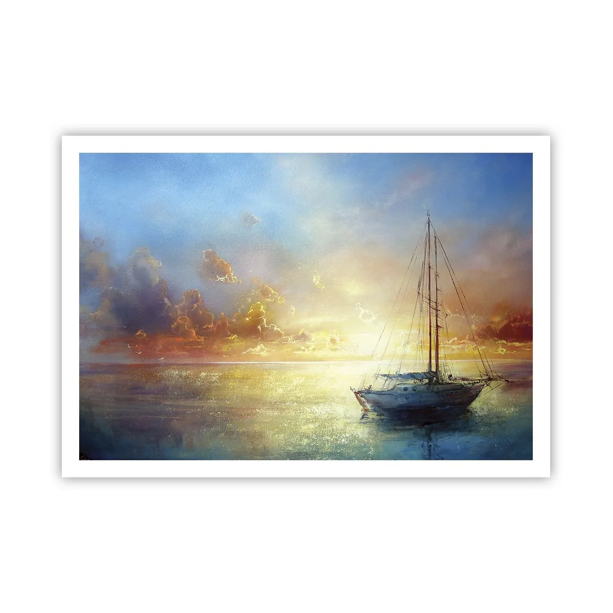 Poster - Într-un golf de aur - 100x70 cm