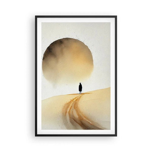 Poster în ramă neagră - Întotdeauna un dor - 61x91 cm