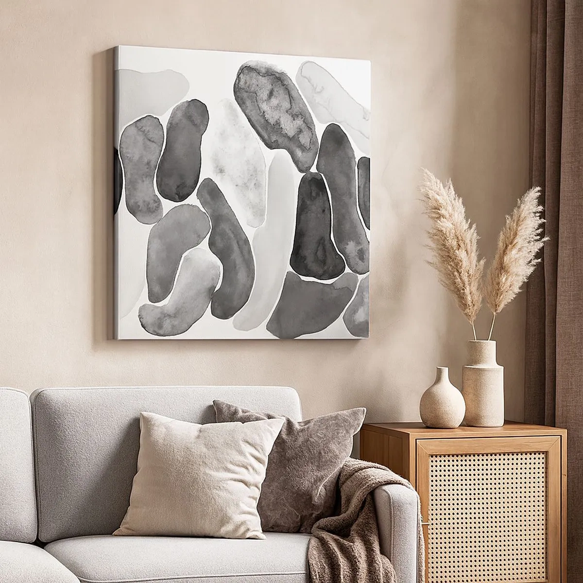 Tablou pe pânză - Abstracție pietroasă - 30x30 cm