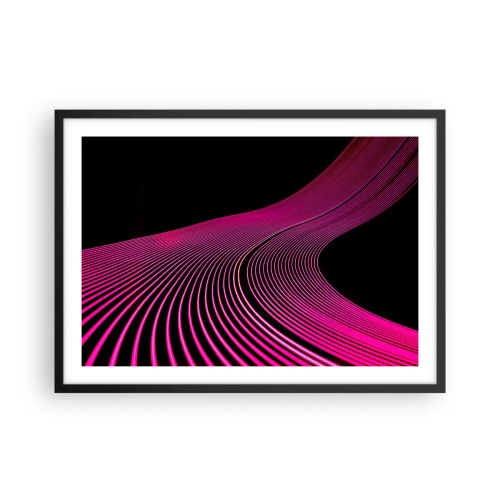 Poster în ramă neagră - Bulevardul de lumină - 70x50 cm