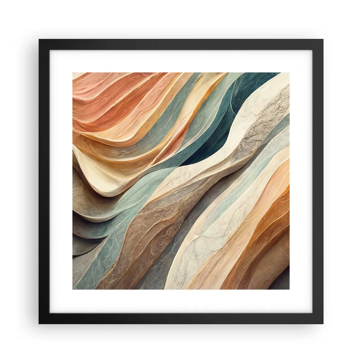 Poster în ramă neagră - Momentul dinaintea schimbării - 40x40 cm