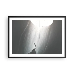 Poster în ramă neagră - Există întotdeauna o cale de ieșire - 70x50 cm