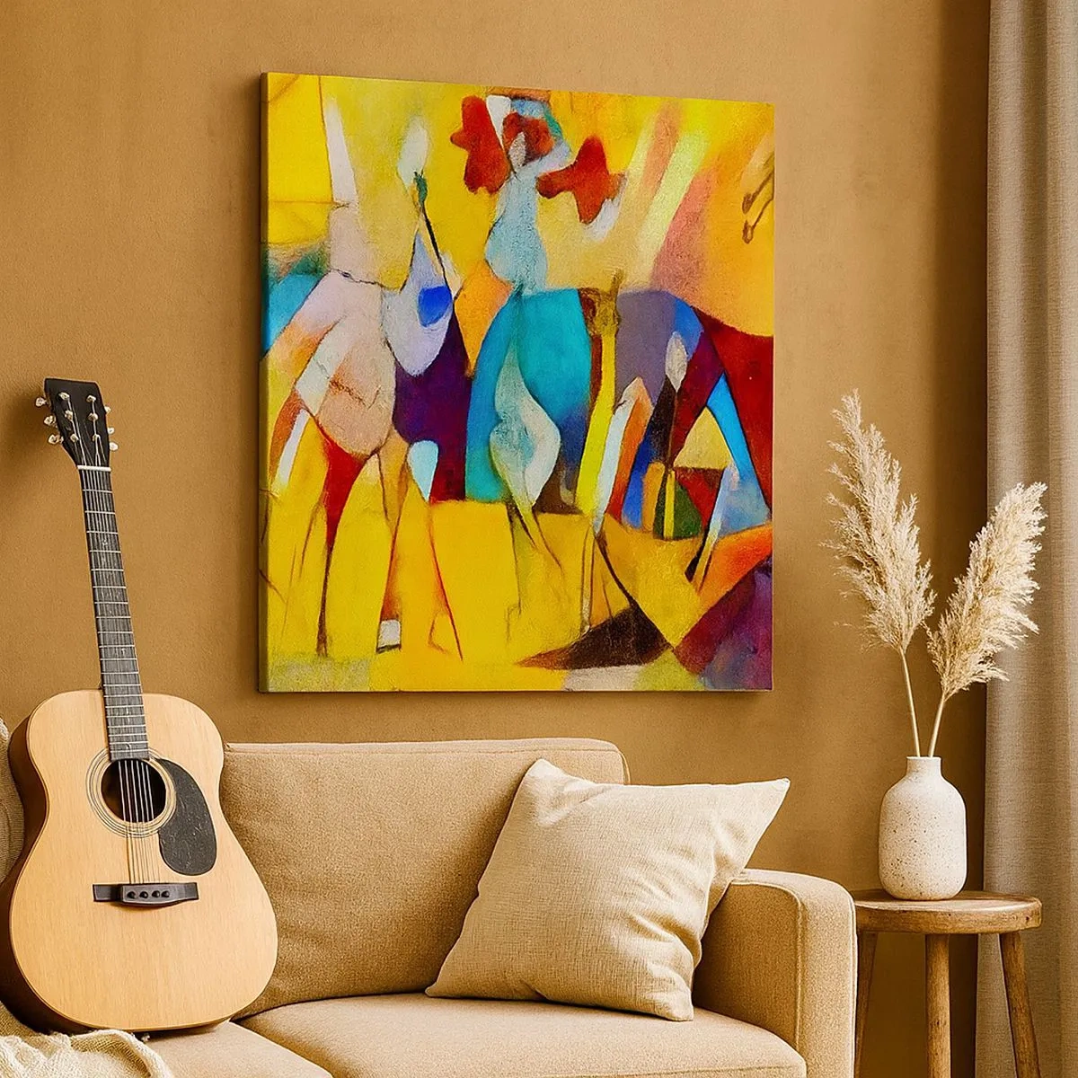 Tablou pe pânză - Soare - viață - bucurie - 30x30 cm