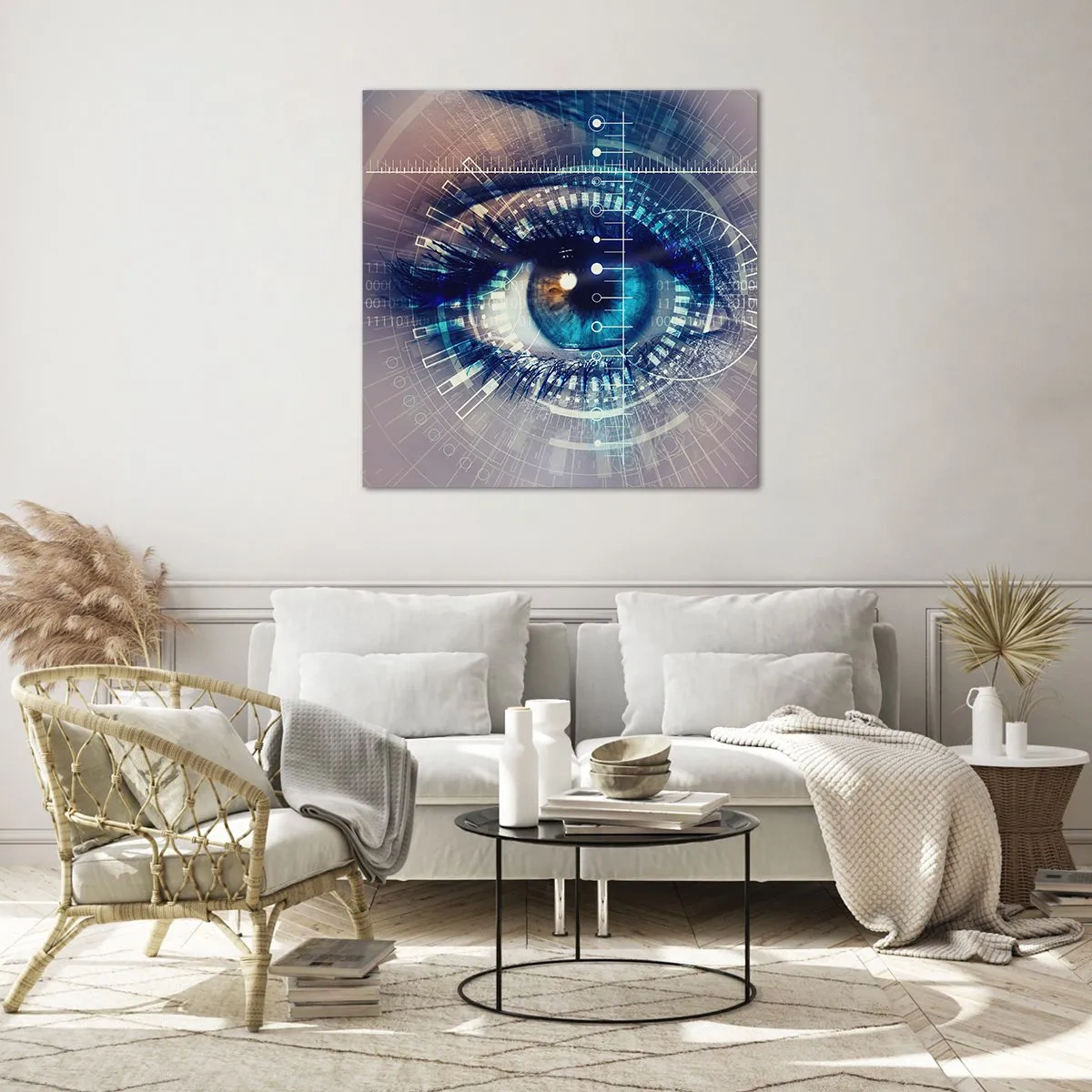 Tablou pe sticlă - Crezi că mă cunoști - 70x70 cm