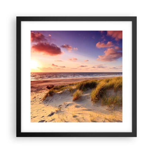 Poster în ramă neagră - Deja aerul de vară miroase - 40x40 cm