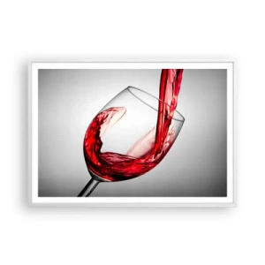 Poster în ramă albă - Culoare - mișcare - sunet - 100x70 cm