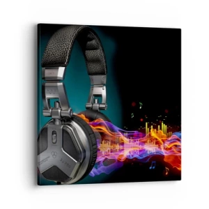 Tablou pe pânză - În focul muzicii - 40x40 cm