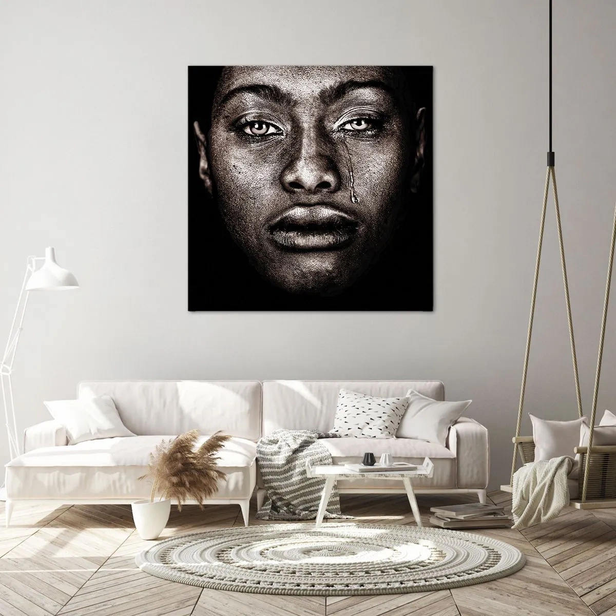 Tablou pe pânză - O singură lacrimă - 70x70 cm