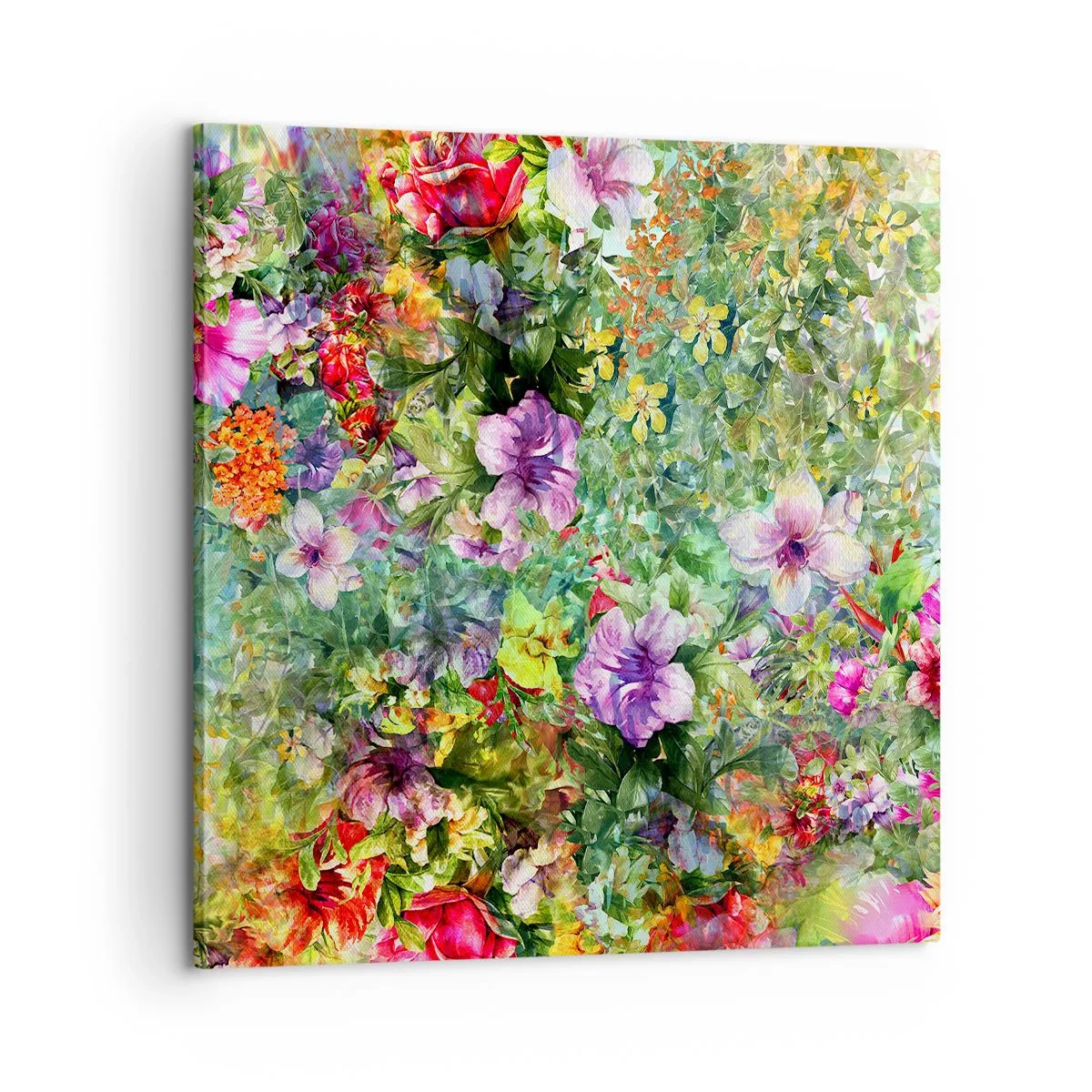 Tablou pe pânză - Să ne pierdem în flori - 60x60 cm