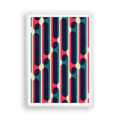 Poster în ramă albă - Înăuntru și înainte - 70x100 cm