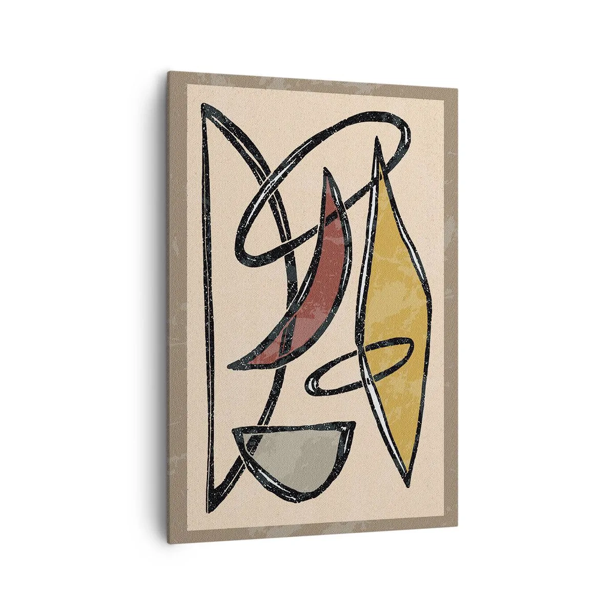 Tablou pe pânză - Compoziție - arcuri și ovale - 70x100 cm