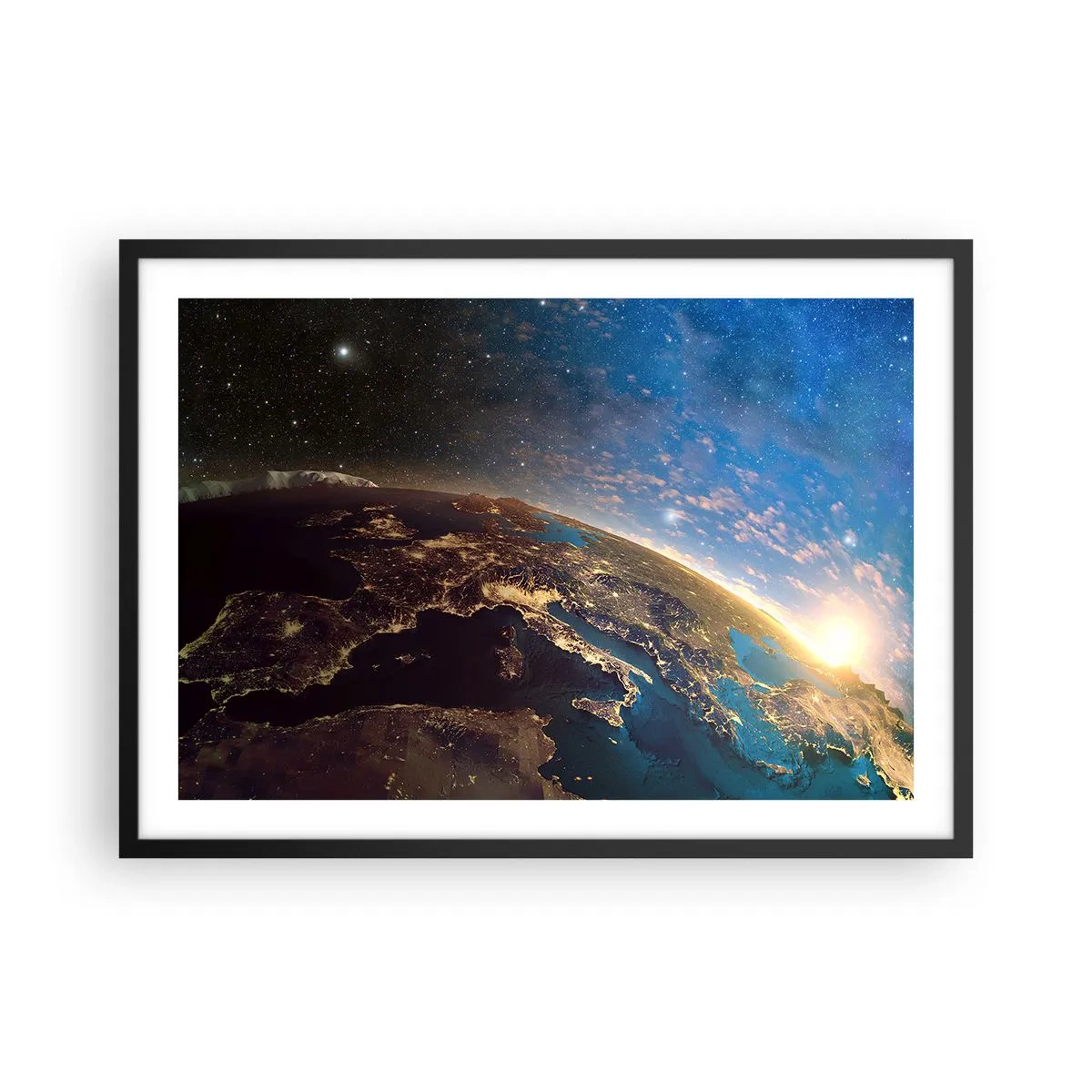 Poster în ramă neagră - Să ne privim de la distanță - 70x50 cm