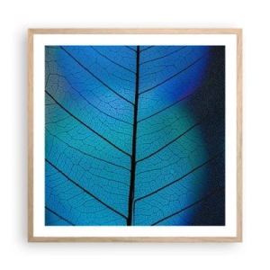 Poster în ramă de stejar deschis - Construcție de finețe - 60x60 cm