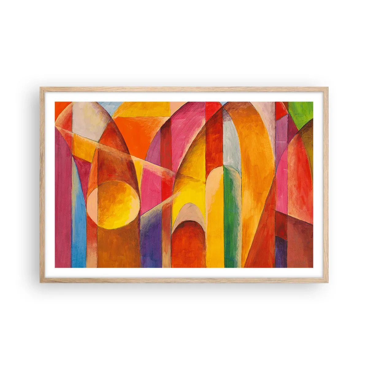 Poster în ramă de stejar deschis - Catedrala Soarelui - 91x61 cm
