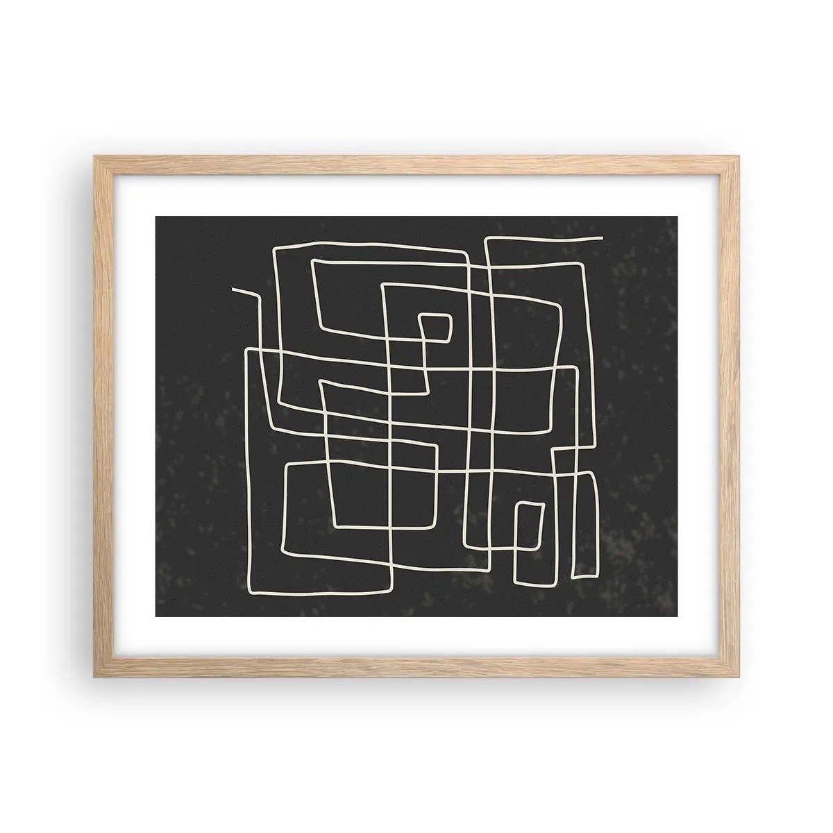 Poster în ramă de stejar deschis - Nu atât de simplu - 50x40 cm