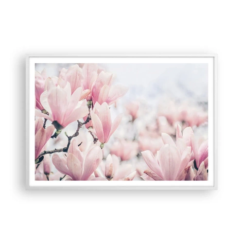 Poster în ramă albă - Idealul de subtilitate - 100x70 cm