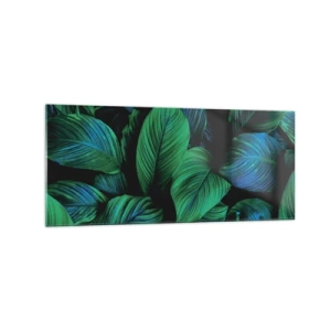 Tablou pe sticlă - Traficul verde - 120x50 cm