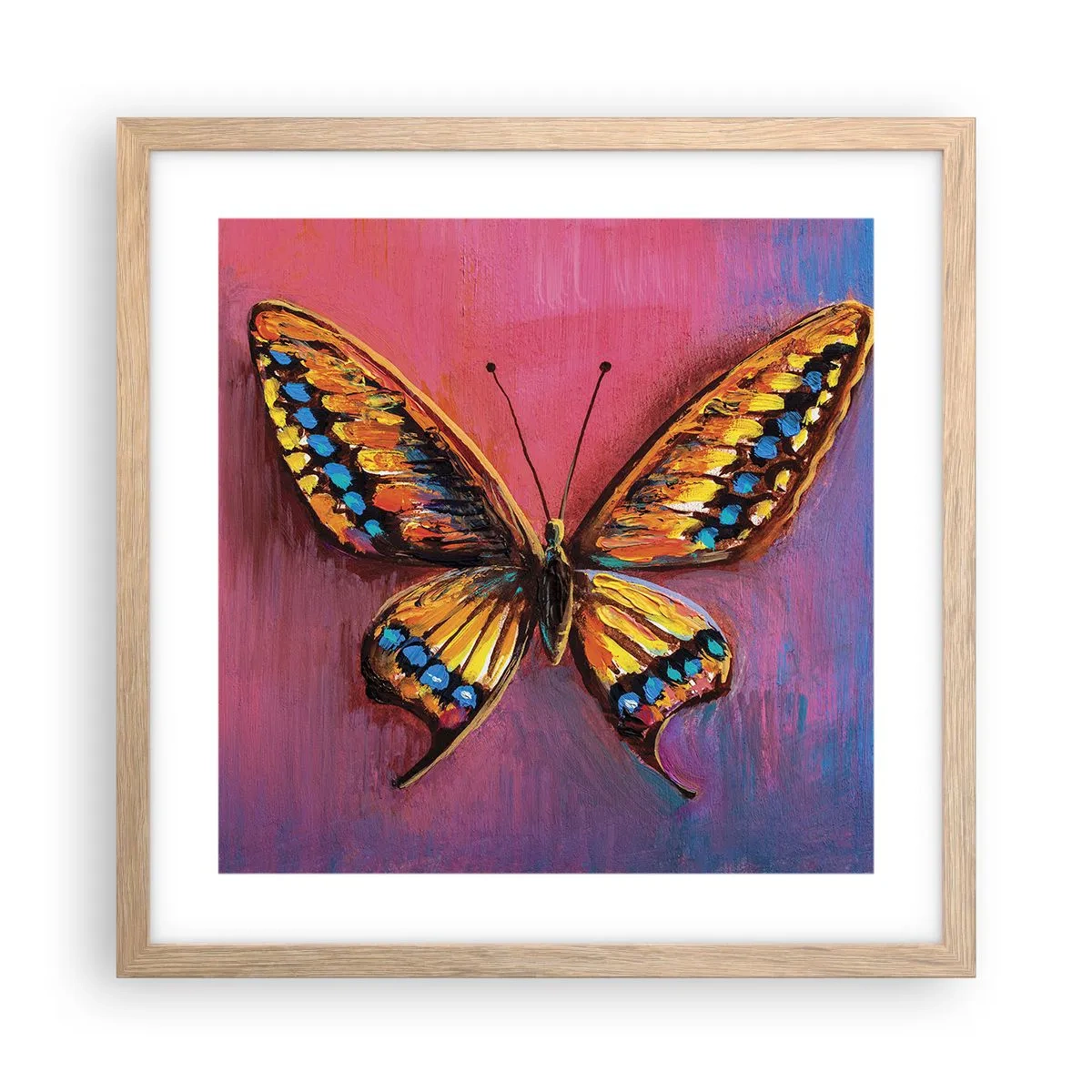 Poster în ramă de stejar deschis - O bijuterie a naturii - 40x40 cm