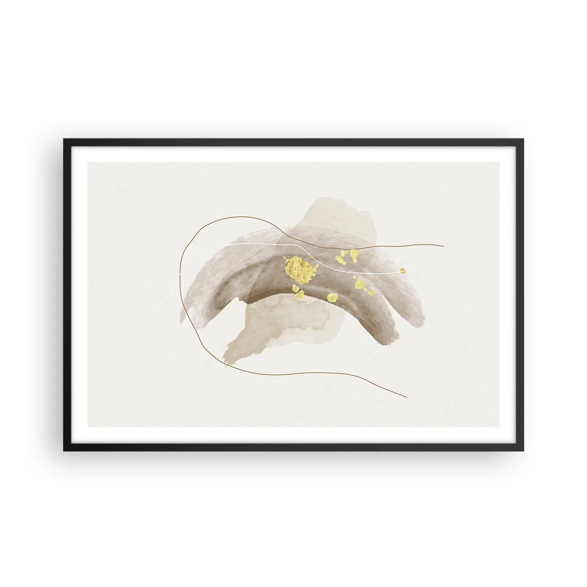 Poster în ramă neagră - Întâlnite în spațiu - 91x61 cm