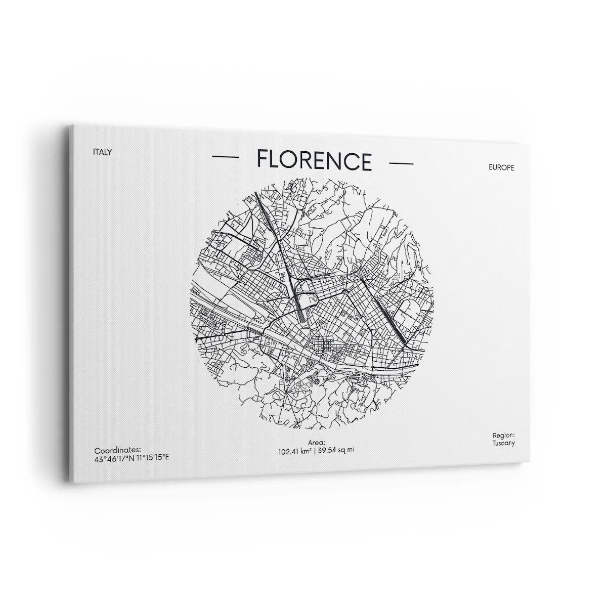 Tablou pe pânză - Anatomia Florenței - 100x70 cm