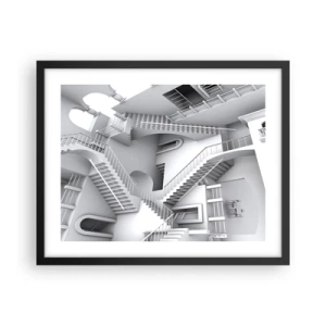 Poster în ramă neagră - Paradoxurile spațiului - 50x40 cm