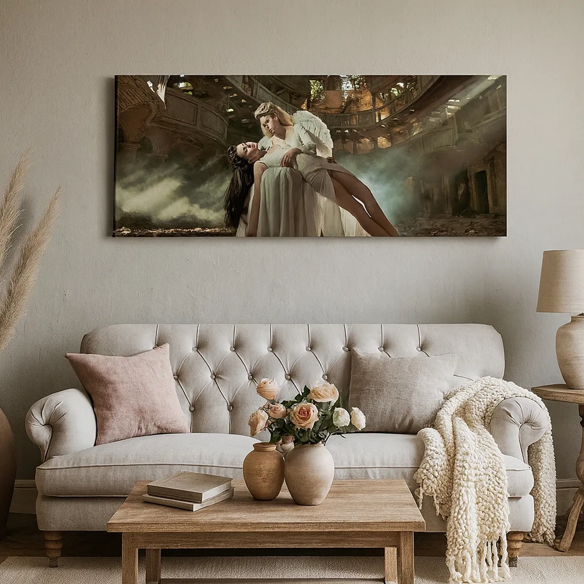 Tablou pe pânză - Spiritul vechiului teatru - 30x30 cm