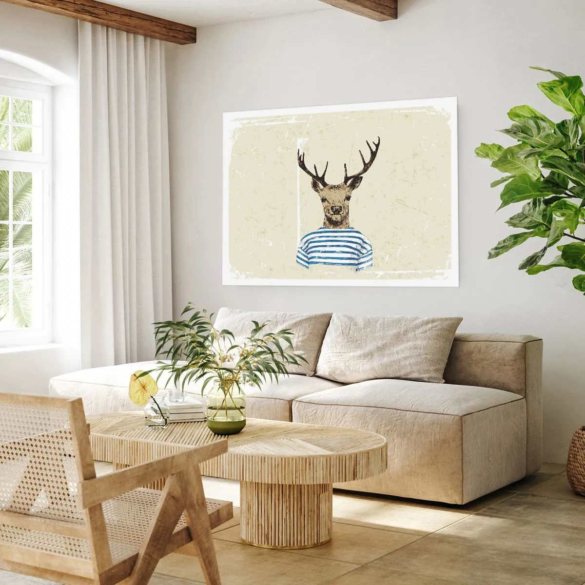 Poster - Pentru că îmi plac cămășile cu dungi! - 91x61 cm