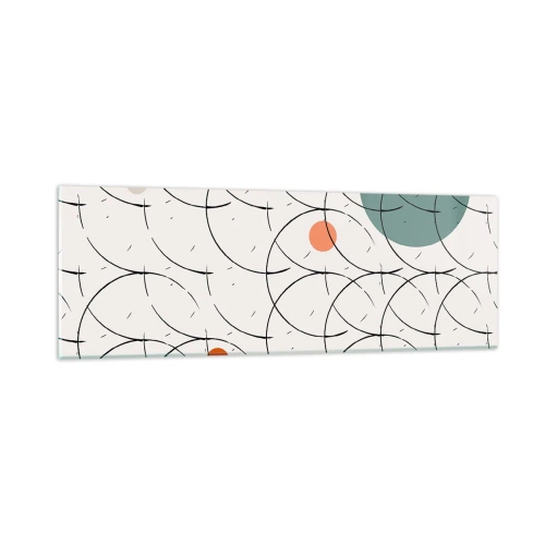 Tablou pe sticlă - În spiritul pop-art - 90x30 cm