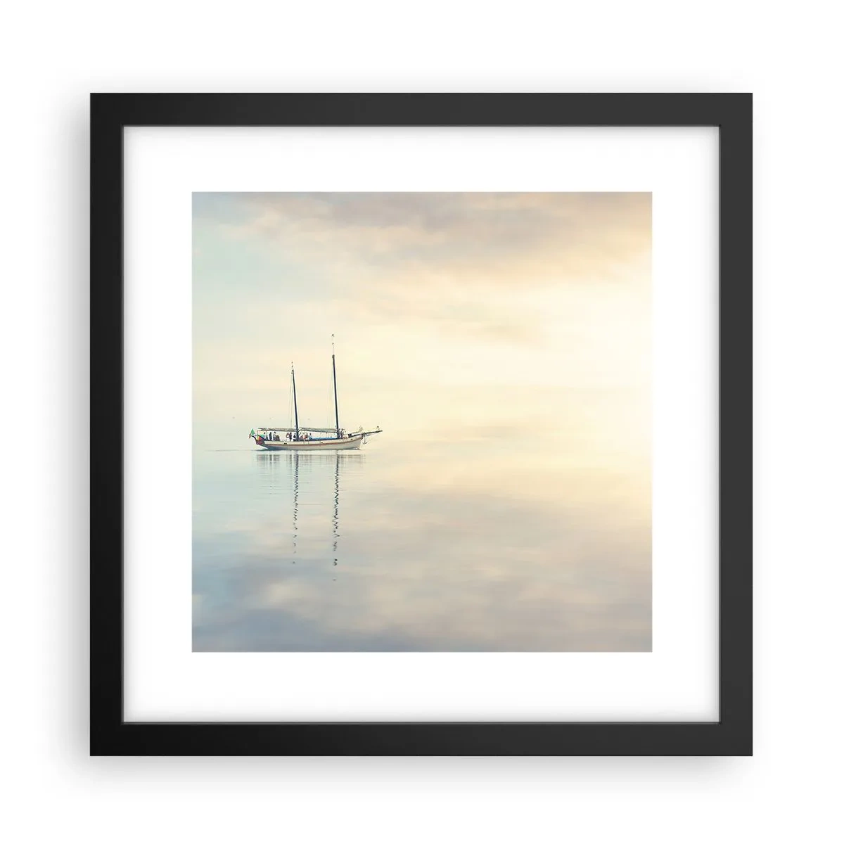 Poster în ramă neagră - În tăcerea mării - 30x30 cm