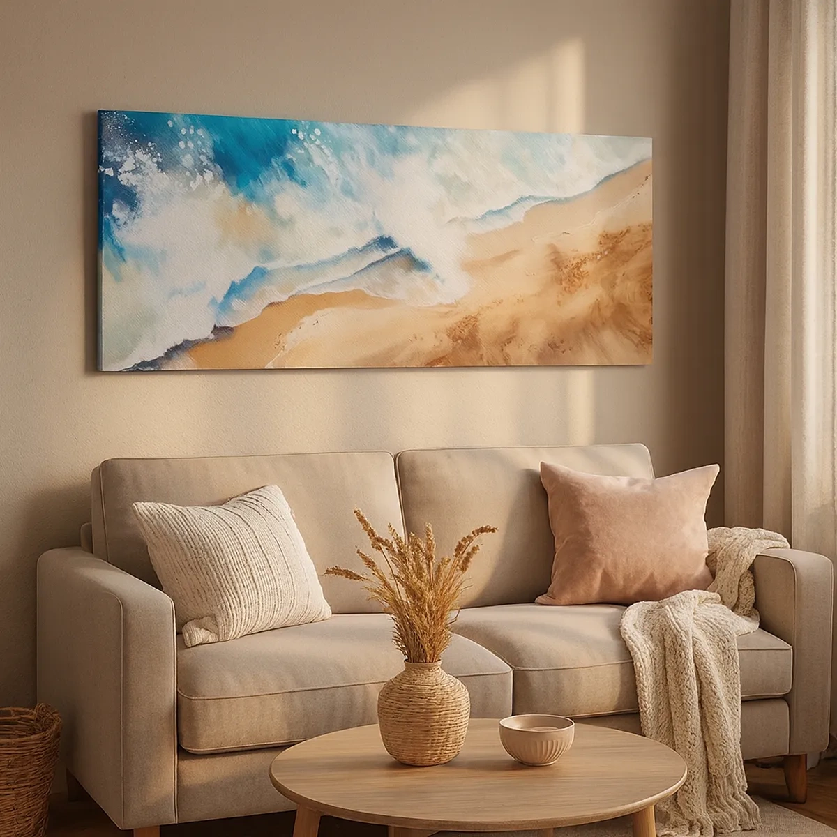 Tablou pe pânză - Unda de întoarcere - 30x30 cm