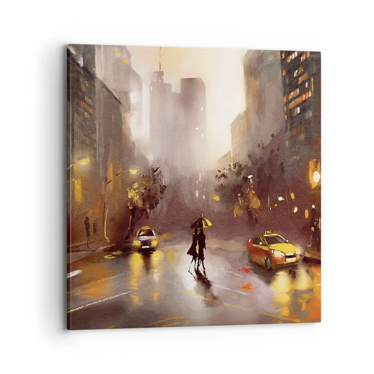 Tablou pe pânză - În luminile New York-ului - 70x70 cm