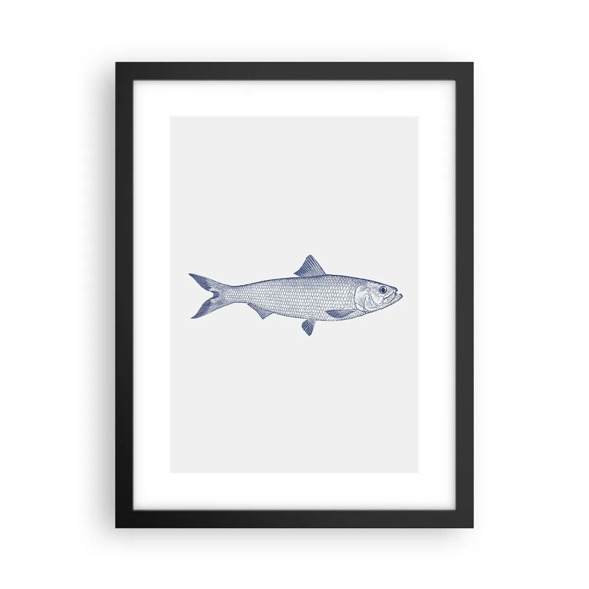 Poster în ramă neagră - Salutări din mările nordice - 30x40 cm