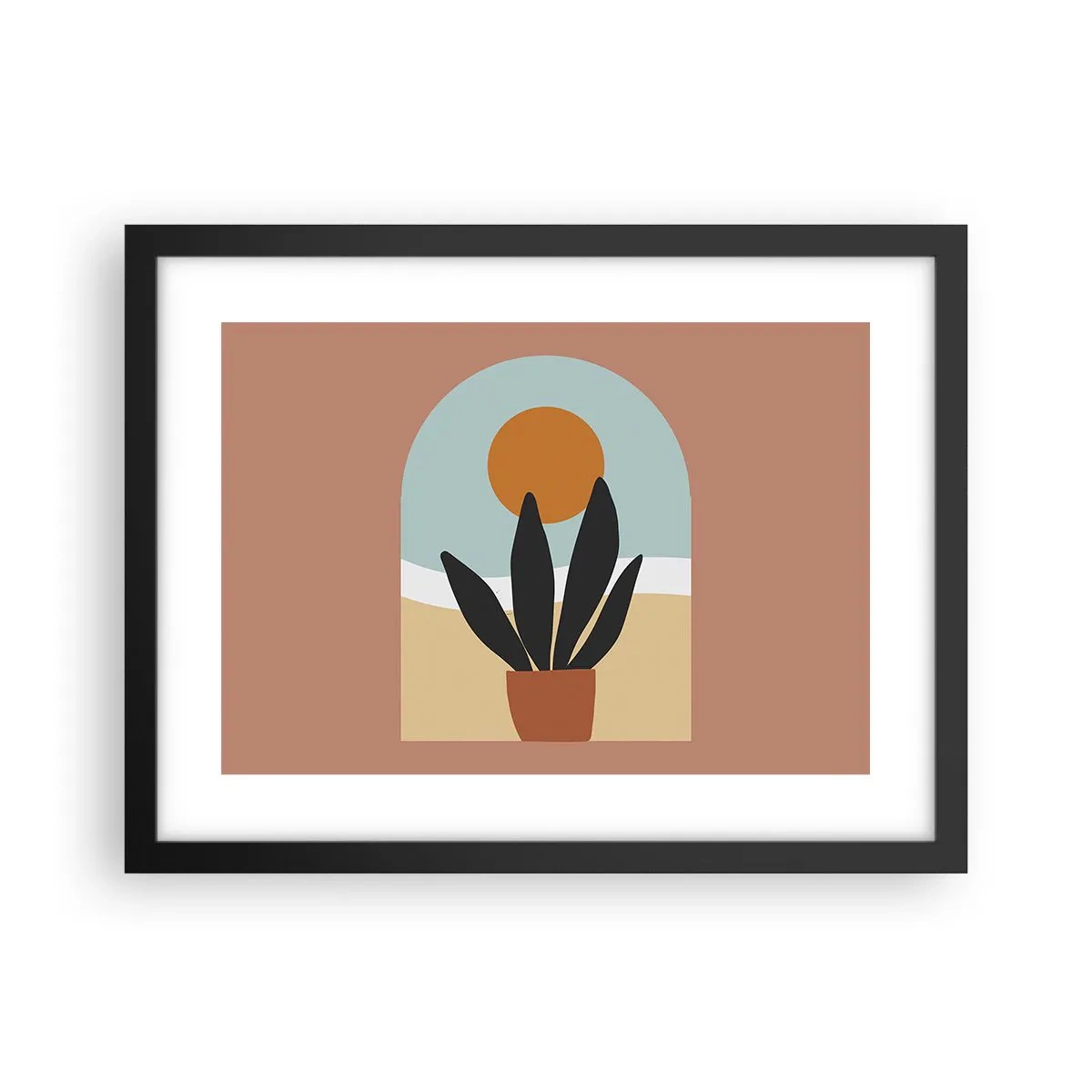 Poster în ramă neagră - Bucurii mici - 40x30 cm