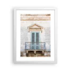 Poster în ramă albă - Farmecul unic italian - 30x40 cm