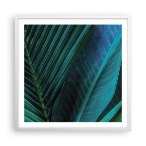 Poster în ramă albă - Anatomia verdelui - 60x60 cm