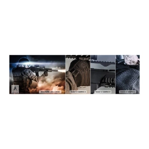 Mostră de Tapet Standard Eco - Pur și simplu un erou - Militar, Armă, Soldat - 100x30 cm