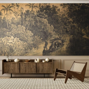 Tapet Autoadeziv Deluxe Sticker - Călătorie la sursă - Junglă, Amazonia, Tropicele - 350x256 cm