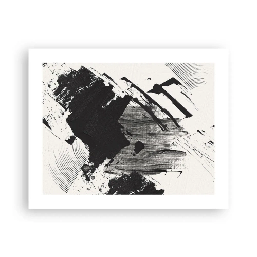 Poster - Abstracție - expresie de negru - 50x40 cm