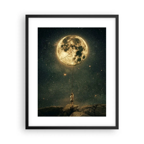 Poster în ramă neagră - Cel care a furat Luna - 40x50 cm