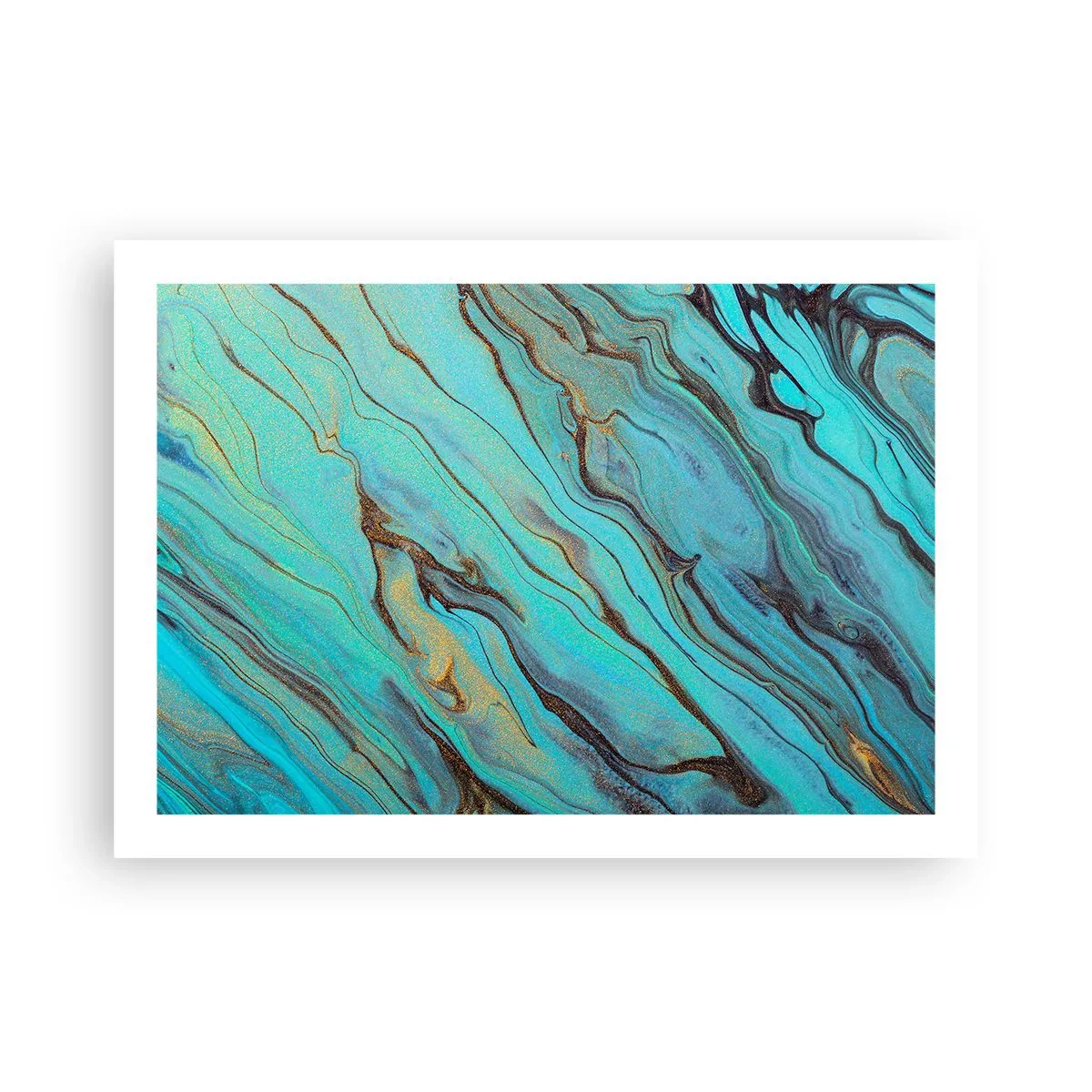 Poster - Mareea turcoaz - 70x50 cm