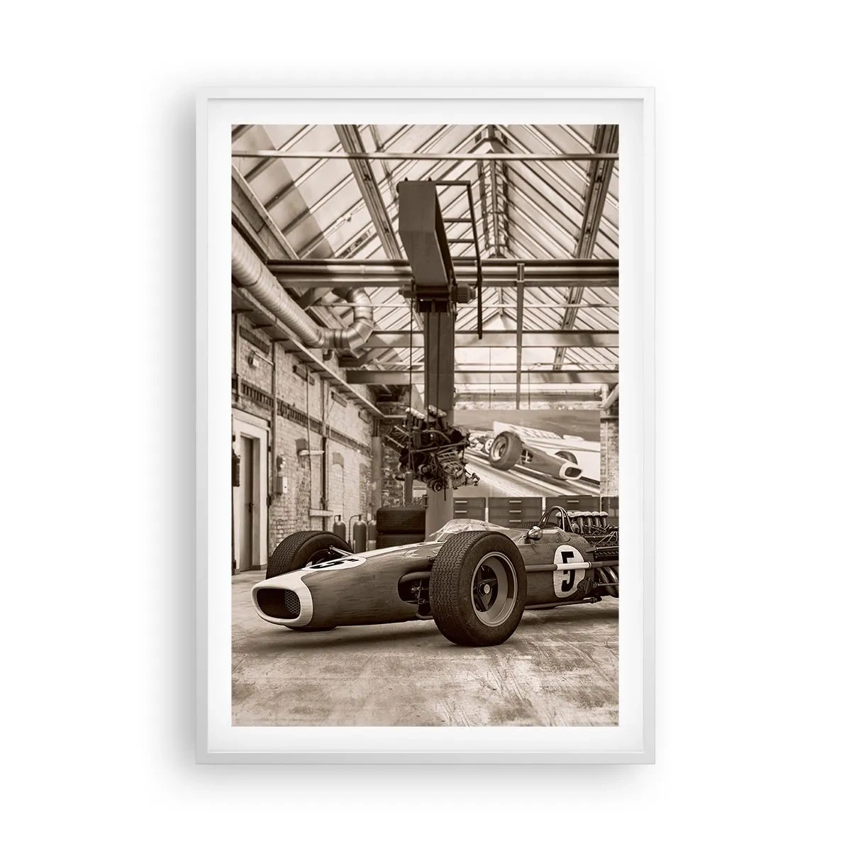 Poster în ramă albă - Odihna învingătorului - 61x91 cm